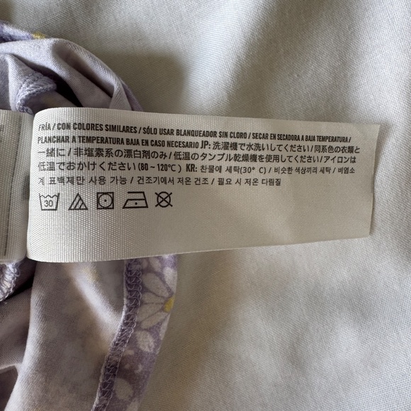 Hollister Floral Spaghetti Strap Babydoll Romper Lilac Purple Size M Outdoor Y2K - Picture 10 of 16